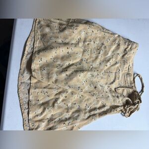 Aeropostale yellow wrap skirt